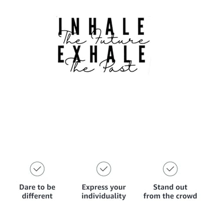 Inhale the Future Exhale the Past Women's Casual Denim Jacket - Gifts for Mindfuls - Mindfulness Women Stuff - color: Light Washed, size: X-Large