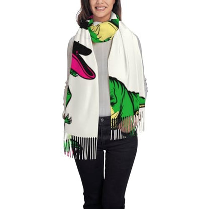 Supdreamc Cashmere Feel Scarf Soft Women Warm Cozy Scarves Multiple Colors - color: Picture (138)