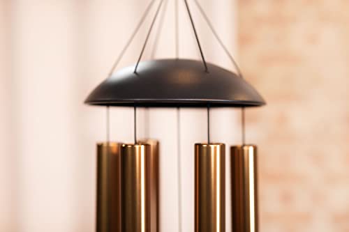 Moon Meditation Chimes for Relaxing Sound Healing, 2-YEAR WARRANTY - color: Bronze, size: Large, style: Set