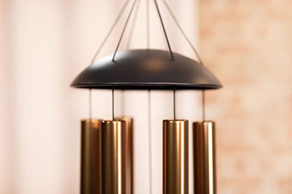Moon Meditation Chimes for Relaxing Sound Healing, 2-YEAR WARRANTY - color: Bronze, size: Large, style: Set