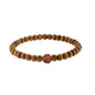 Sandalwood Bracelet for Women Men Buddhist Prayer Strand Chandan Bracelet Handmade Stretchable Elastic Sandalwood Beaded Wristbands for Yoga Meditation - style: 6mm Beads + Rudraksha