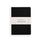 myPAPERCLIP Limited Edition A5 Plain Notebook | 192 Pages, 100 GSM, Soft Cover, A5 (5.83 × 8.27 in) | Flat Lay | Bookmark & Elastic Closure | Black - color: Black, style: Plain