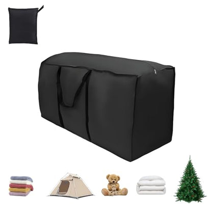 68" Waterproof Outdoor Cushion Storage Bag,Large Patio Furniture Cover with Zipper&Handles-Heavy Duty 68x30x20 Inch for Pillow,Christmas Tree,Table,Pool&Garden Outdoor Storage