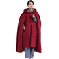Meditation Hooded Cloak Buddhist ed Monk Outfit Winter Meditation Clothing Robe Unisex - color: B., size: Large