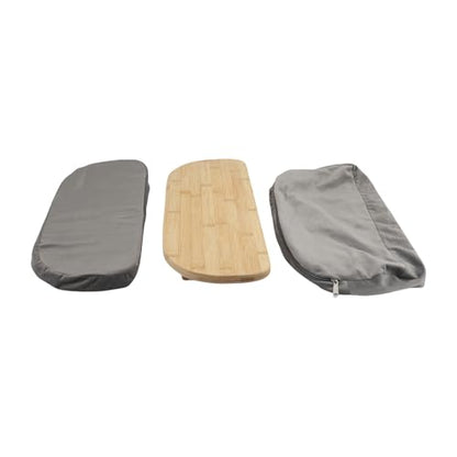 Meditation Bench, Folding Kneeling Meditation Stool, Removable Cushion Stool with Magnetic Locking Hinges, Ideal for Indoor & Outdoor Yoga & Prayer (Gray) - color: Grey