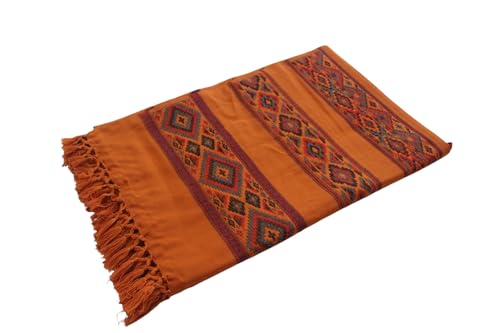 Handloom Wool Meditation Shawl, Oversized Wrap Throw, Gift for Men and Women - color: Ht-fine08