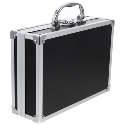 Yardwe Aluminum Tool Box Portable Hard Shell Briefcase Multi-Functional Carrying Case for Small Tools Electronics Travel Organizer 9.06X6.29X2.75 Inches