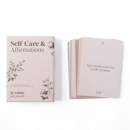 Self-Care and Affirmations Deck - 52 Affirmations and 52 Self Care Exercises