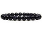 Angelstones Handmade Natural Healing Gemstone 8mm Round Beads Stretch Crystal Bracelet 7 Inch Unisex - color: Blue Goldstone