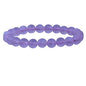 Keleny Gem Semi Precious Gemstones 8mm Natural Quartzite Stone Round Beads Crystal Stretch Bracelet 7 Inch Unisex - color: Matte Rose Quartzite