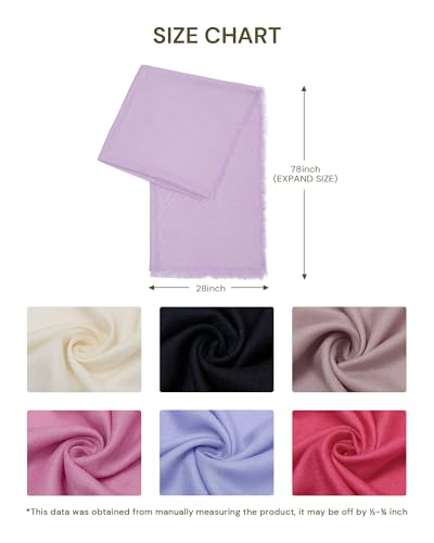 KVSS Women's Fine Knit Shawl, 55% Cashmere 45% Mulberry Silk, X Gauge 120/2NM Yarn Lightweight Spring Summer Wrap Scarf - color: Primula