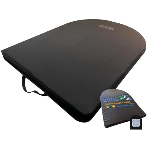 ERGO21 Lumbar Support Pillow for Office Chair, Car, Driving Seat, Auto, Lower Back Pain | Great Back Support with Liquid Filled Membranes | Small Size, (18" W x 18”x 1.5”) - size: Lumbar Small - 18" x 18" x 1.5"