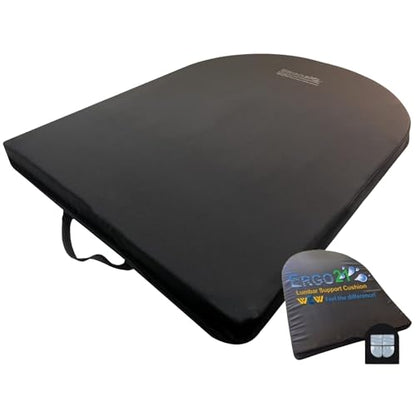 ERGO21 Lumbar Support Pillow for Office Chair, Car, Driving Seat, Auto, Lower Back Pain | Great Back Support with Liquid Filled Membranes | Small Size, (18" W x 18”x 1.5”) - size: Lumbar Small - 18" x 18" x 1.5"