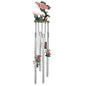StealStreet SS-G-41907, Round Top Butterfly Hanging Porch Garden Decoration Decor Wind Chime