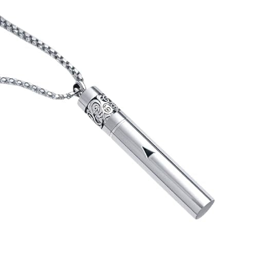 Stainless Steel Mindfulness Breathing Necklace for Anxiety Original Upgrades Breathlink with Essential Oil Diffuser Multifunctional Jewelry