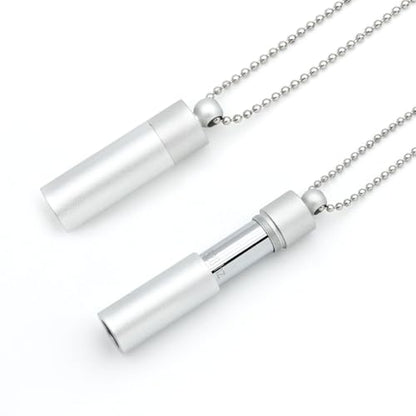 528 Hz Meditation Necklace Breathing Frequency Sound Healing Device by Adjusting The Breathing for Anxiety & Stress Relief Mindfulness (Silver) - color: Silver