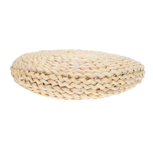 ERINGOGO Meditation Mat Thickened Home Meditating Cushion Seating Ground Pad Handwoven Seat Floor Straw Woven Pad