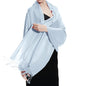 TZ Promise Women Pashmina Shawls and Wraps for Evening Dresses,Soft Large Long Scarf for Wedding,Bride Bridesmaid Gifts - color: Baby Blue