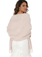 Sumolux Scarf for Women Pashmina Shawls Wraps for Evening Dresses Wedding Bridesmaid Gifts Winter Warm Soft Scarves - color: Oatmeal