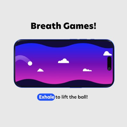 Moksha O₁ | Gamified Breathwork Tool | Smart Meditation Device | iOS Only | Mindfulness Tool for Immediate Calm and Instant Anxiety Relief | Sleep Aid Device (Moon) - color: Moon