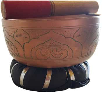 Metal Singing Bowl Healing Vibrations Tibetan Hand Made 6"