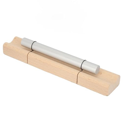 Wood Meditation Chime Bell, Handheld Mindfulness Percussion Instrument, Single Soothing Tone Aluminum Alloy and Cherry Wood Chime with Drumstick for Yoga Relaxation Sound (4096) - size: 4096