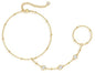 DEARMAY Gold Bracelets for Women Waterproof, 14K Gold Plated Stackable Jewelry Sets Non Tarnish Trendy Thin Dainty Cuban Link Paperclip Chain Bracelet Stack Fashion Accessories Gifts for Womens - style: Gold Hand Chain BRACELET