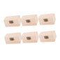 Ipetboom 6pcs Mini Storage Box Rectangular Natural Wood Organizer for Jewelry and Items for Desk and Table Use