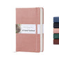 BROWNSTONE JOURNALS A5 Hardcover Lined Journal 5"x8" - Notebook for Work & Writing, 160 Pages Thick 100 GSM Paper, Lay Flat Binding, Elastic Band, Ribbon Bookmark (Rose Wood) - color: Rose Wood