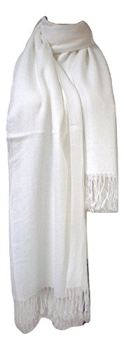 Tapp Collections™ Premium Pashmina Shawl Wrap Scarf - color: White