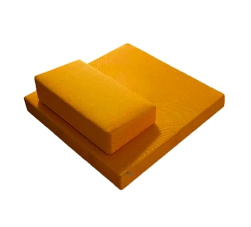 Meditation Mats,Meditation Meditation Mats, Futons, Household Folding, Thickened Fabrics, Coconut Palm, Kneeling Mats(Size:24x24inch,Color:yellow1) - color: Yellow1, size: 24x24inch