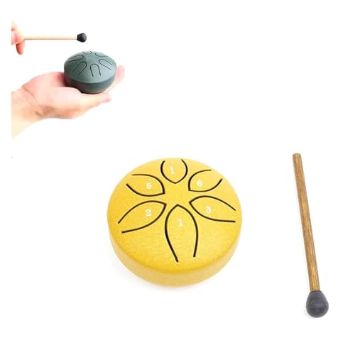 3-Inch 6-Tone Steel Rain Drum – Compact Harmonic Tool for Serenity(D) - color: D