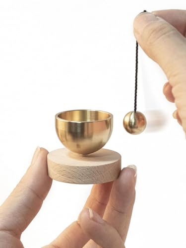 MIni Singing Bowl Set Meditation Sound Bowl for Yoga, Meditation & Relaxation, Mindfulness,Chakra Healing, Stress Relief, Self-Regulation, Unique Spiritual Gifts for Women and Men (SMALL SIZE)