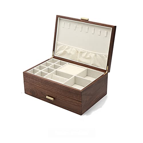 Wooden Storage Box with Lid Organizer Handmade Craft Jewelry Case Wooden Box