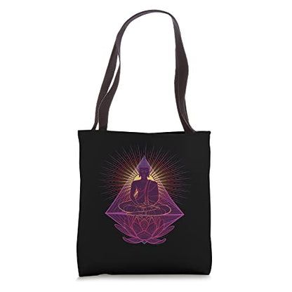 Lotus I Meditation Relax Yoga Yogi Buddhist Tote Bag