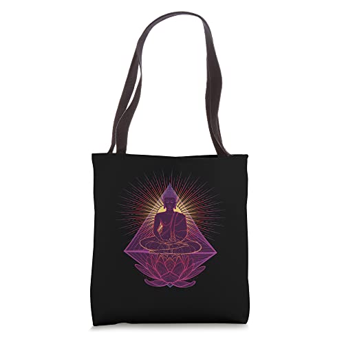 Lotus I Meditation Relax Yoga Yogi Buddhist Tote Bag