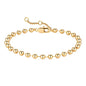 Gold Bracelets for Women 14K Gold Plated Simple Link Chian Bracelets Cute Dainty Charm Bracelets for Women Gold Jewelry - style: 3mm Ball