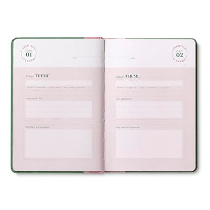 Compendium – Gratitude Every Day Guided Journal: A Daily Practice for Joy and Contentment – A 5-Minute a Day Personal Growth Notebook – An Inspiring Daily Journal for Forming New Habits - color: Gratitude Green