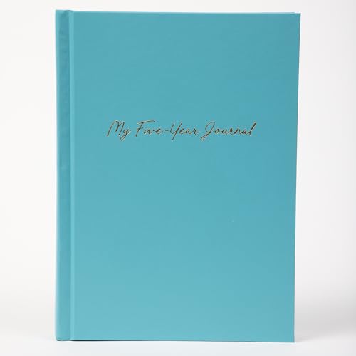 Hard Cover 5 Year Journal | The Easiest to Use Five Year Journal | Quick and Easy Five Year Daily Journal System | 6x8.25 Inch Size (Turquoise) - color: Turquoise