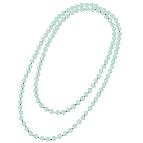 Beaded Necklace Hand Knotted for Woman - color: Burmese Jade 1