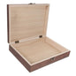 GLEAVI Wooden Storage Trunk Flip Storage Box Simple Case for Jewelry Practical Container