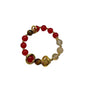 Rose Quartz Bracelet, 8mm Natural Gemstone Love Stone Jewelry Anxiety Relief & Meditation Support Heart Chakra Balance Valentine’s Mother’s Day Gift for Her - color: Incantation scarlet