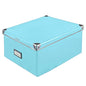 Idena 11009 Storage Box Made of Solid Cardboard Lid Reinforced with Metal Includes Labelling Field Approx. 36 x 28 x 17 cm Turquoise
