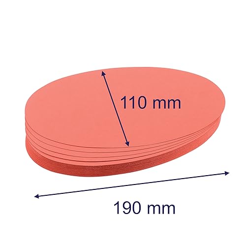 Franken UMZ 1119 04 Prompt Cards Oval 11 x 19 cm 130 GSM Pack of 500 Yellow 500 Stück weiß - color: White, size: 500 Stück