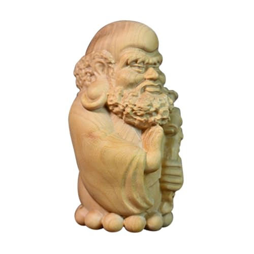MAGICLULU Ornaments Home Decoration Figurine Product Handicraft Wooden Ornament Zen Style Ornament Desktop Wood Statue Decor Office Desktop Decor Boxwood