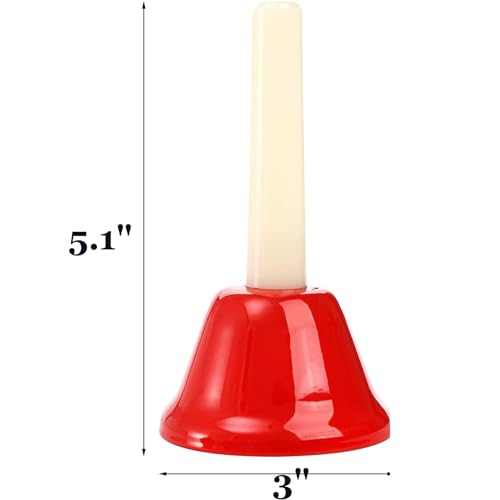 Tosnail 8 Note Metal Hand Bells Colorful Musical Percussion Instruments