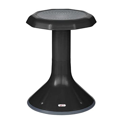 ECR4Kids ACE Active Core Engagement Wobble Stool, 18-Inch Seat Height, Flexible Seating, Black - color: Black