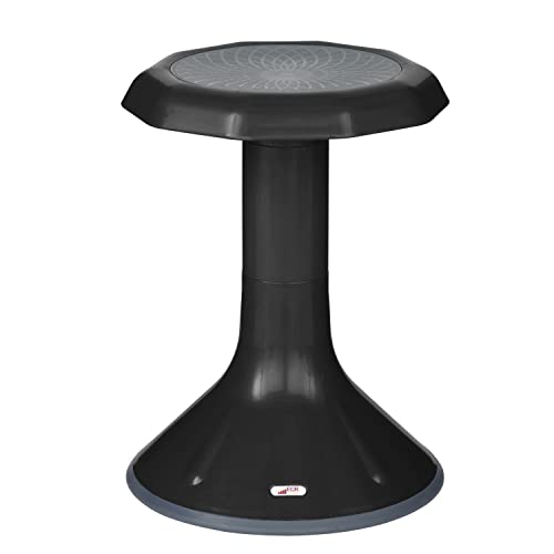 ECR4Kids ACE Active Core Engagement Wobble Stool, 18-Inch Seat Height, Flexible Seating, Black - color: Black