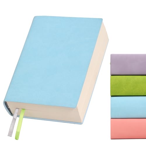Blank Journal Notebook 720 Pages 3.9 × 5.5 No Lines Soft Leather Pocket Blank Notebook for Women Drawing Book Memo Writing Sketch Diary Notebook (Blue Blank Notebook) - color: Blue Blank Notebook