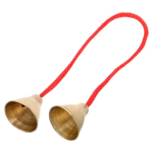 Milisten Handheld Tibetan Healing Bells Musical Instrument for Educational Tool for Meditation Sound Creation Spiritual Balance for Home and Kindergarten